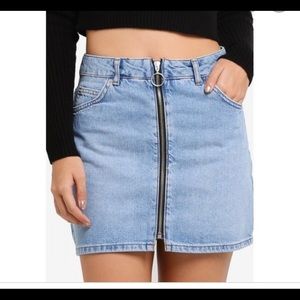 Top shop denim skirt